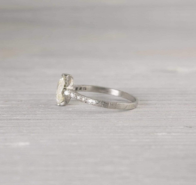 1.08 Carat Vintage Diamond Engagement Ring