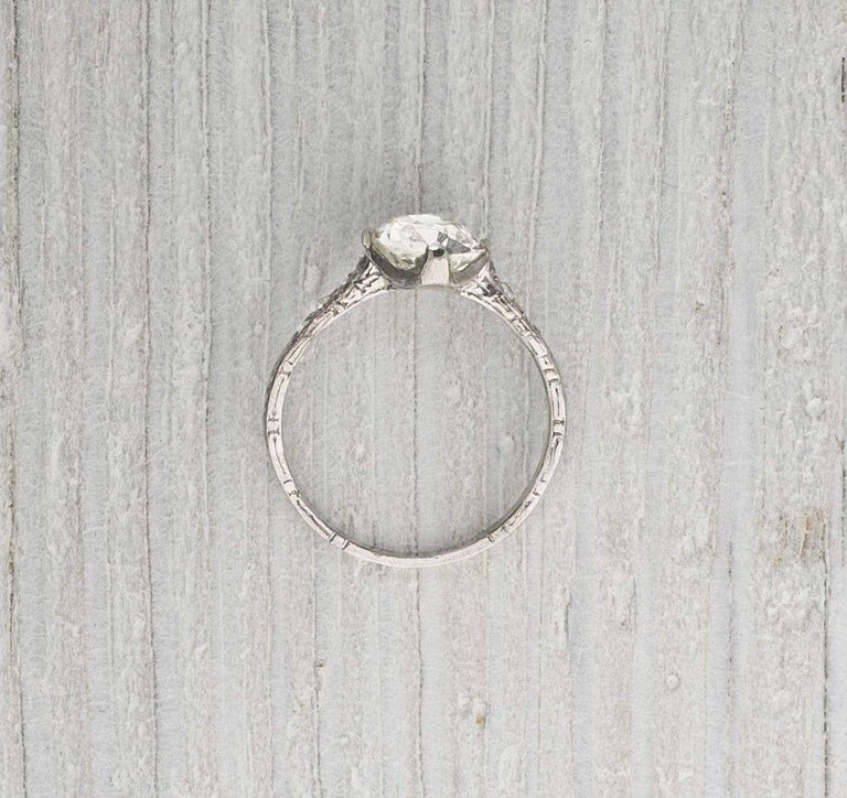 1.08 Carat Vintage Diamond Engagement Ring