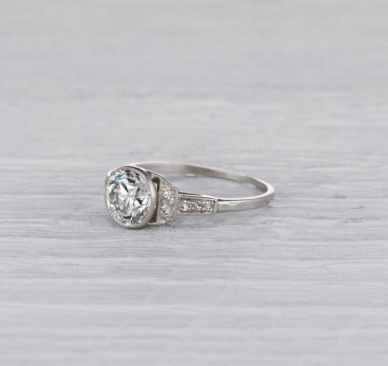 1.09 Carat Art Deco Engagement Ring