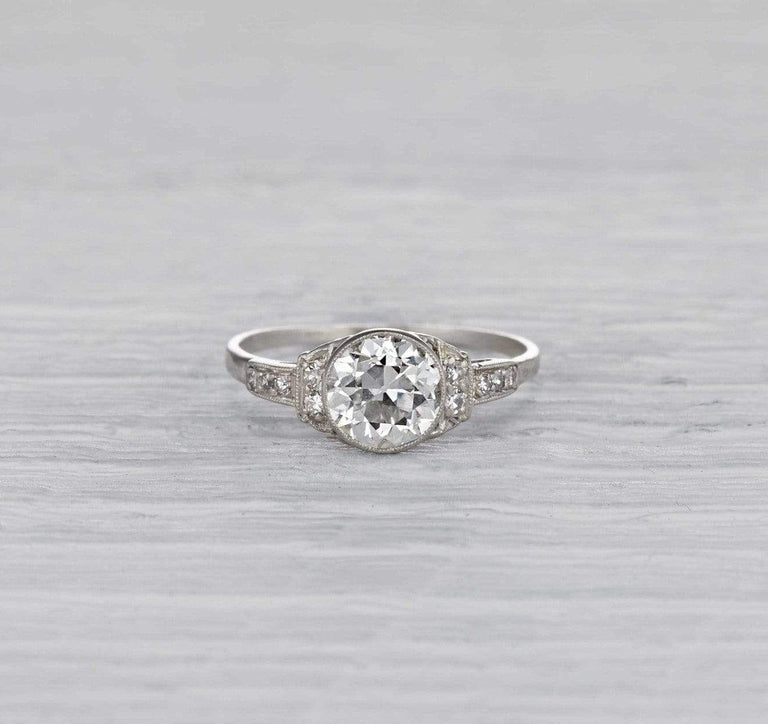 1.09 Carat Art Deco Engagement Ring