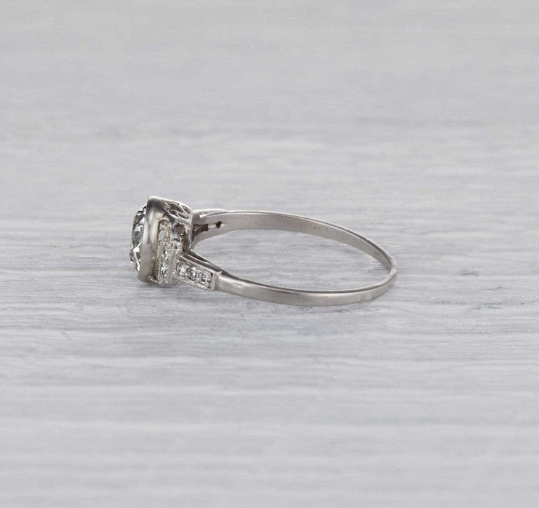 1.09 Carat Art Deco Engagement Ring
