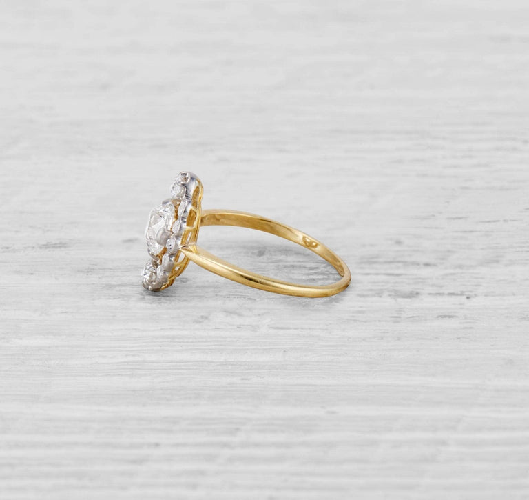 1.10 CARAT ANTIQUE EDWARDIAN DIAMOND ENGAGEMENT RING