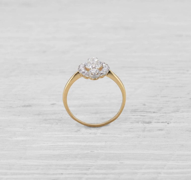 1.10 CARAT ANTIQUE EDWARDIAN DIAMOND ENGAGEMENT RING
