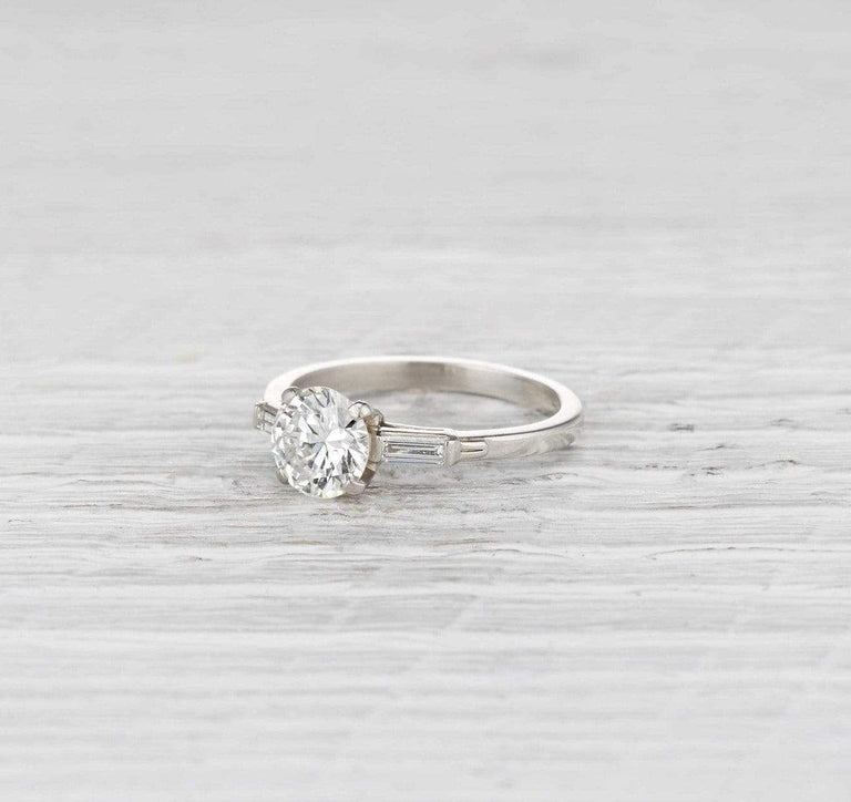 1.12 Carat Art Deco Engagement Ring