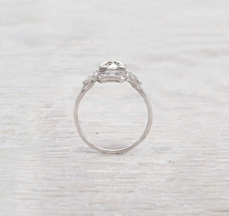 1.12 Carat Diamond Art Deco Engagement Ring