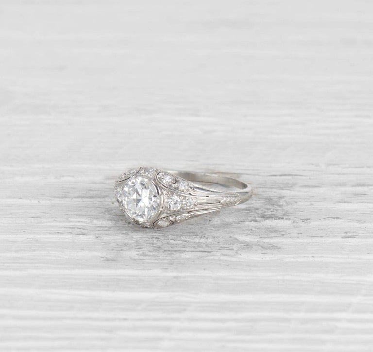 1.12 CARAT EDWARDIAN DIAMOND ENGAGEMENT RING