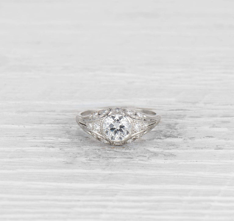 1.12 CARAT EDWARDIAN DIAMOND ENGAGEMENT RING