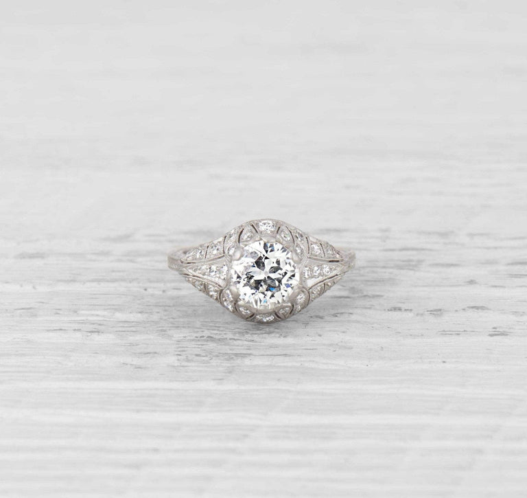 1.14 Carat Edwardian Diamond Engagement Ring