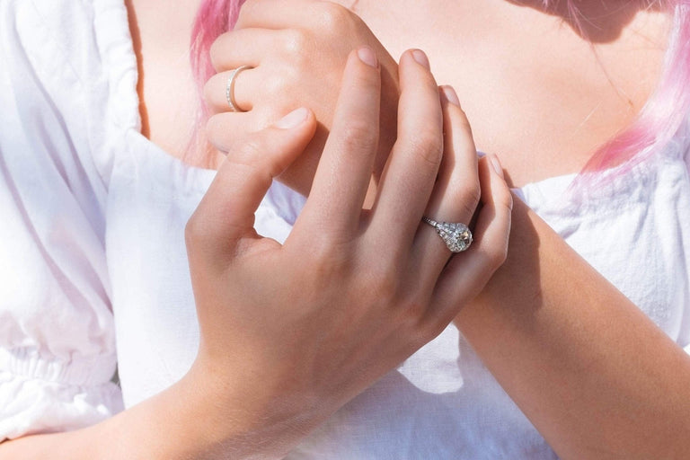 1.14 Carat Edwardian Diamond Engagement Ring