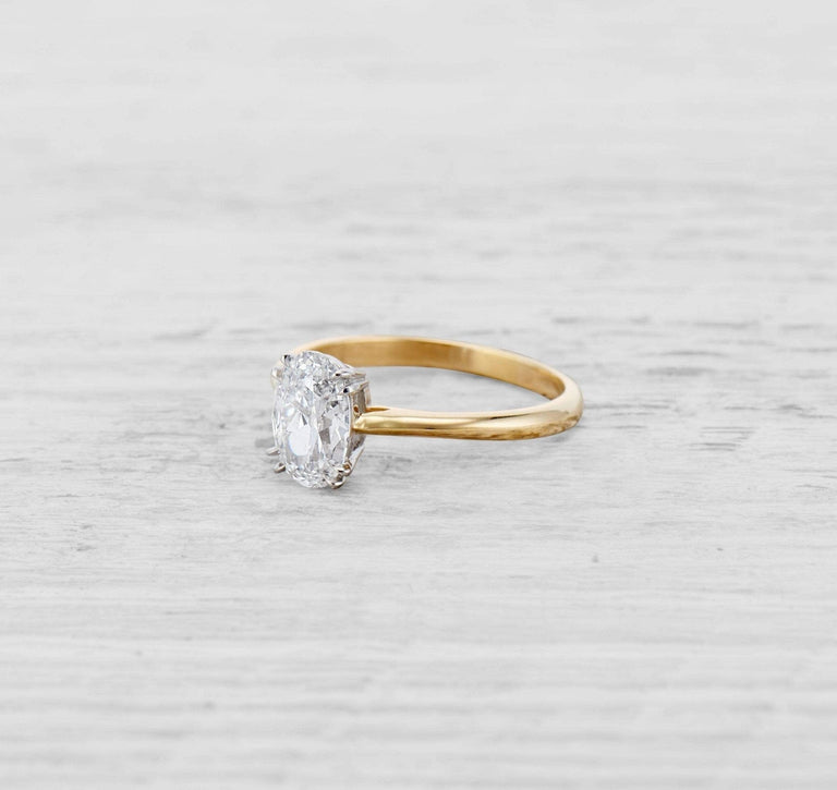 1.14 CARAT MID-CENTURY DIAMOND ENGAGEMENT RING