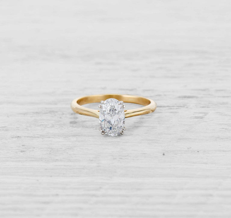 1.14 CARAT MID-CENTURY DIAMOND ENGAGEMENT RING