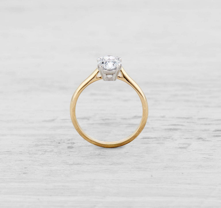 1.14 CARAT MID-CENTURY DIAMOND ENGAGEMENT RING