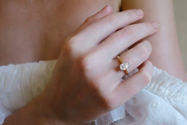 1.14 CARAT MID-CENTURY DIAMOND ENGAGEMENT RING