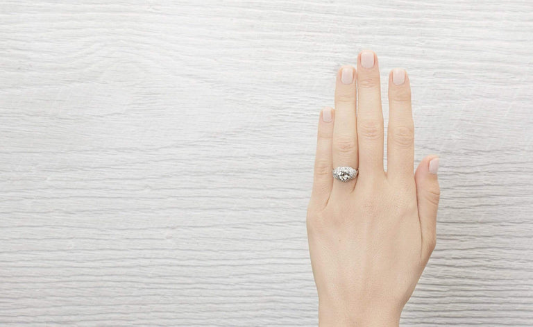 1.15 Carat Art Deco Diamond Engagement Ring