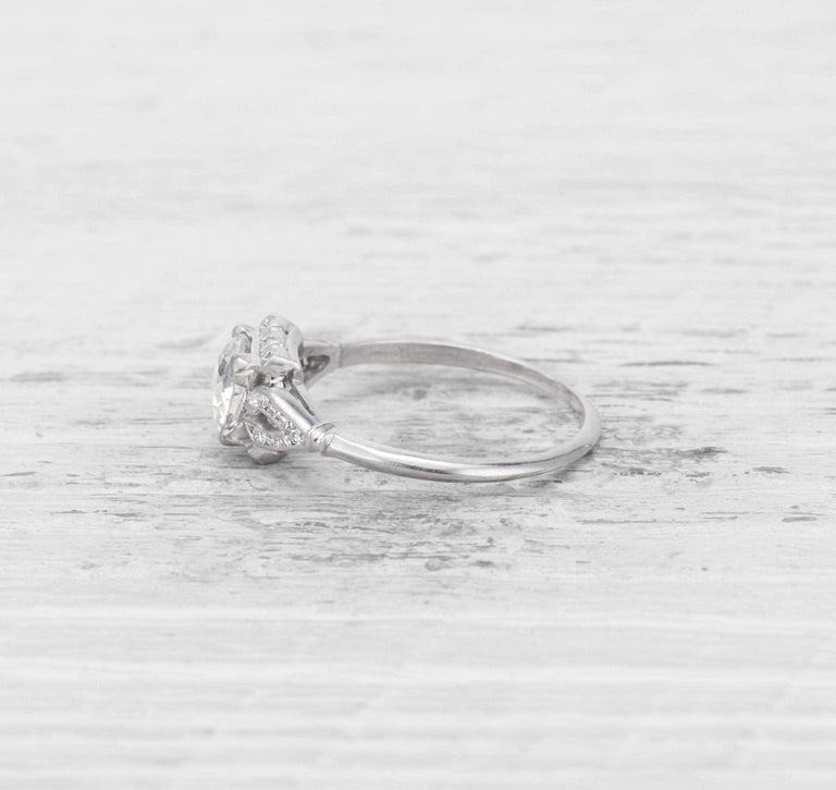 1.15 CARAT ART DECO DIAMOND ENGAGEMENT RING