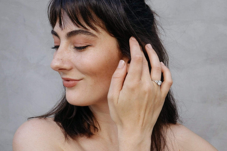 1.15 CARAT ART DECO DIAMOND ENGAGEMENT RING