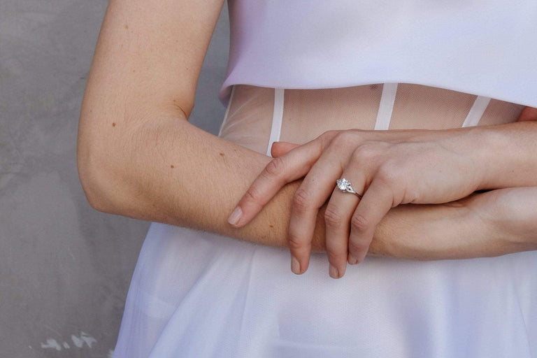 1.15 CARAT ART DECO DIAMOND ENGAGEMENT RING