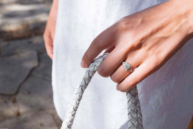 1.15 CARAT ART DECO DIAMOND ENGAGEMENT RING