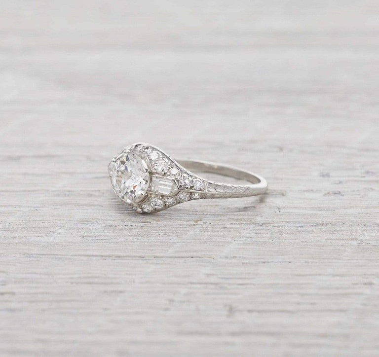 1.15 Carat Shreve and Co. Vintage Engagement Ring