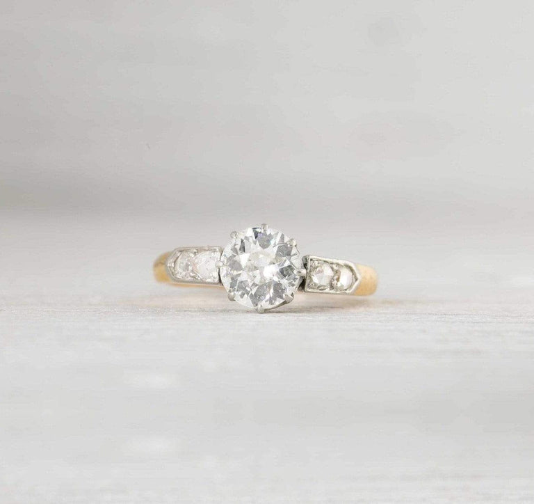 1.15 Carat Victorian Diamond Engagement Ring