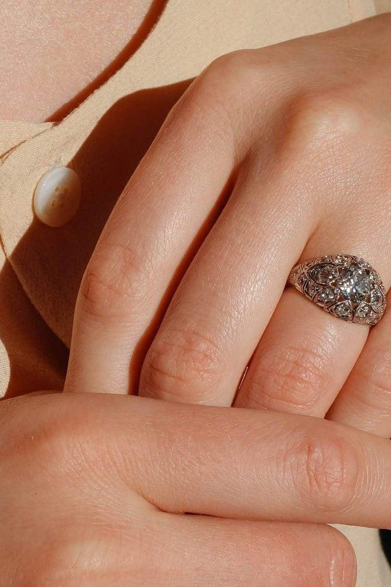 1.16 EDWARDIAN DIAMOND ENGAGEMENT RING