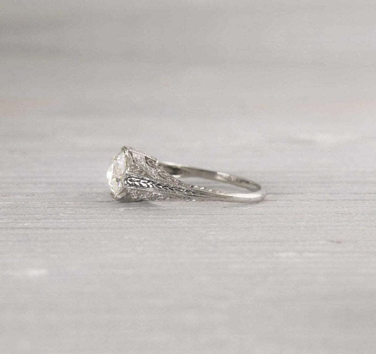 1.17 Carat Vintage Diamond Engagement Ring