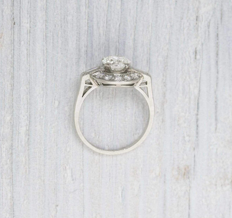 1.19 Carat Vintage Art Deco Engagement Ring
