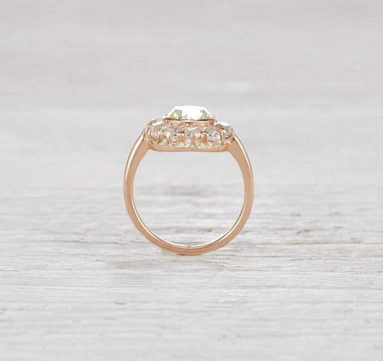 1.20 Carat Edwardian Cluster Engagement Ring