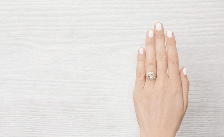 1.20 Carat Edwardian Cluster Engagement Ring