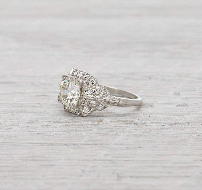 1.20 Carat Vintage Art Deco Engagement Ring