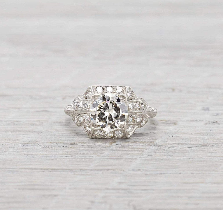 1.20 Carat Vintage Art Deco Engagement Ring