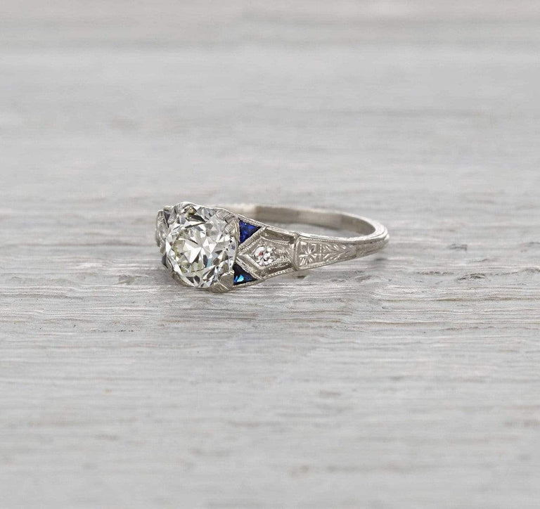 1.21 Carat Art Deco Engagement Ring