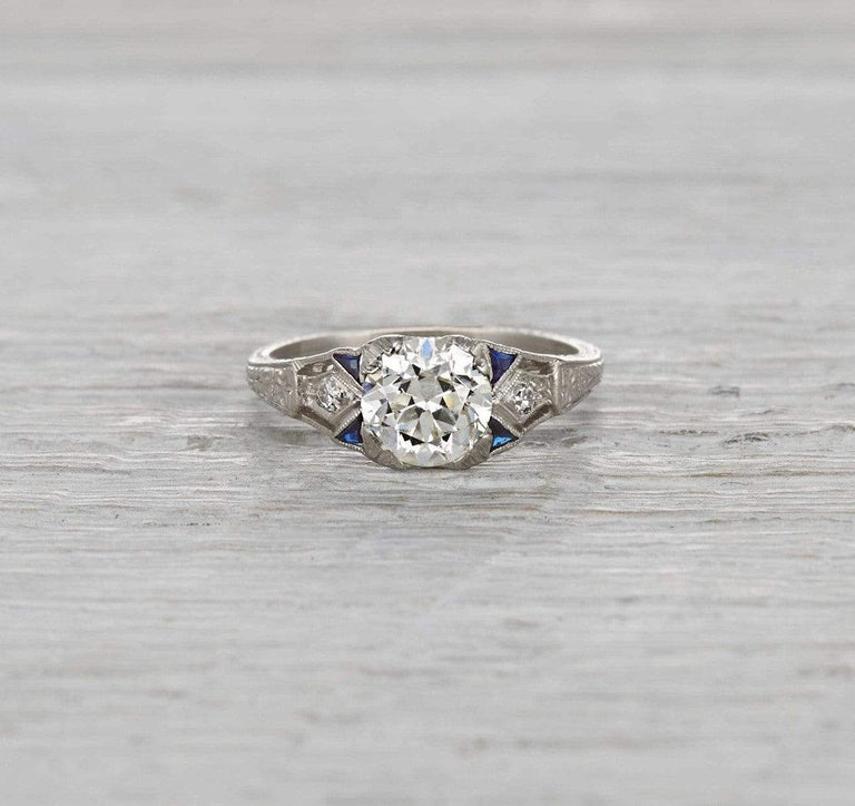 1.21 Carat Art Deco Engagement Ring
