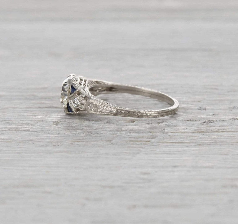 1.21 Carat Art Deco Engagement Ring