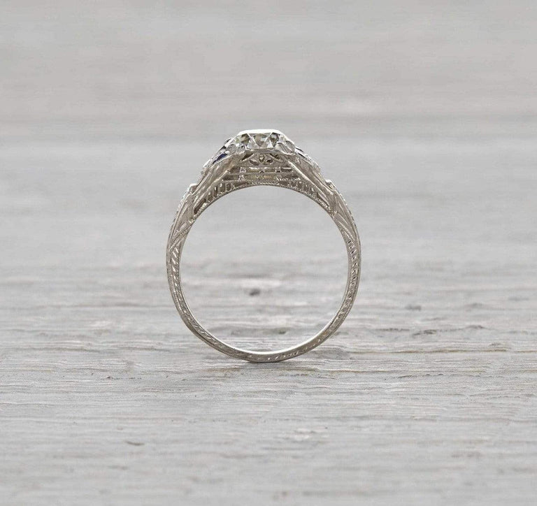 1.21 Carat Art Deco Engagement Ring