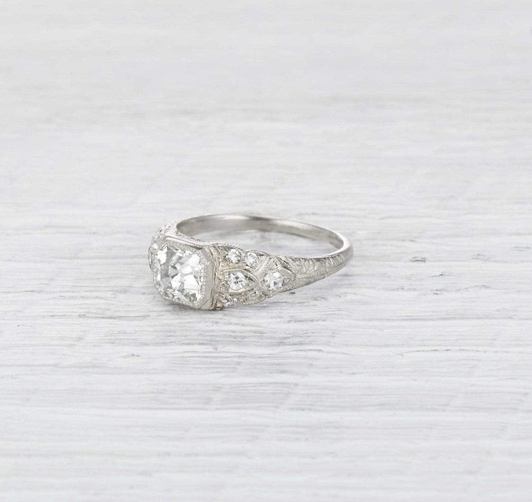 1.21 Carat Art Deco Engagement Ring