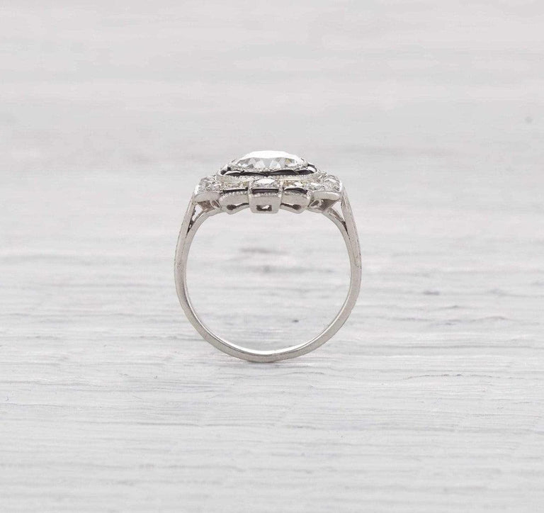 1.22 Carat Art Deco Diamond Engagement Ring