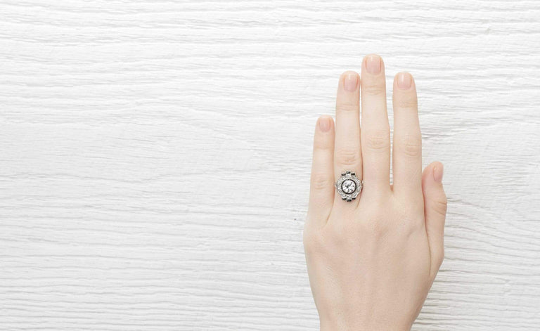 1.22 Carat Art Deco Diamond Engagement Ring