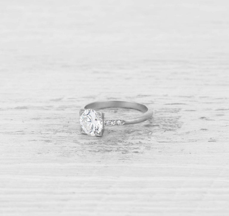 1.22 CARAT ART DECO TIFFANY & CO DIAMOND ENGAGEMENT RING