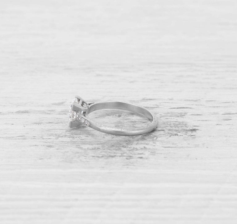 1.22 CARAT ART DECO TIFFANY & CO DIAMOND ENGAGEMENT RING