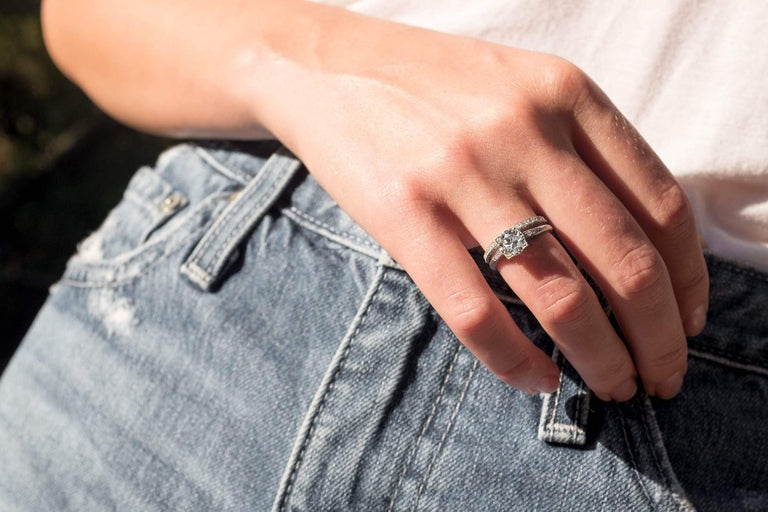 1.22 CARAT ART DECO TIFFANY & CO DIAMOND ENGAGEMENT RING