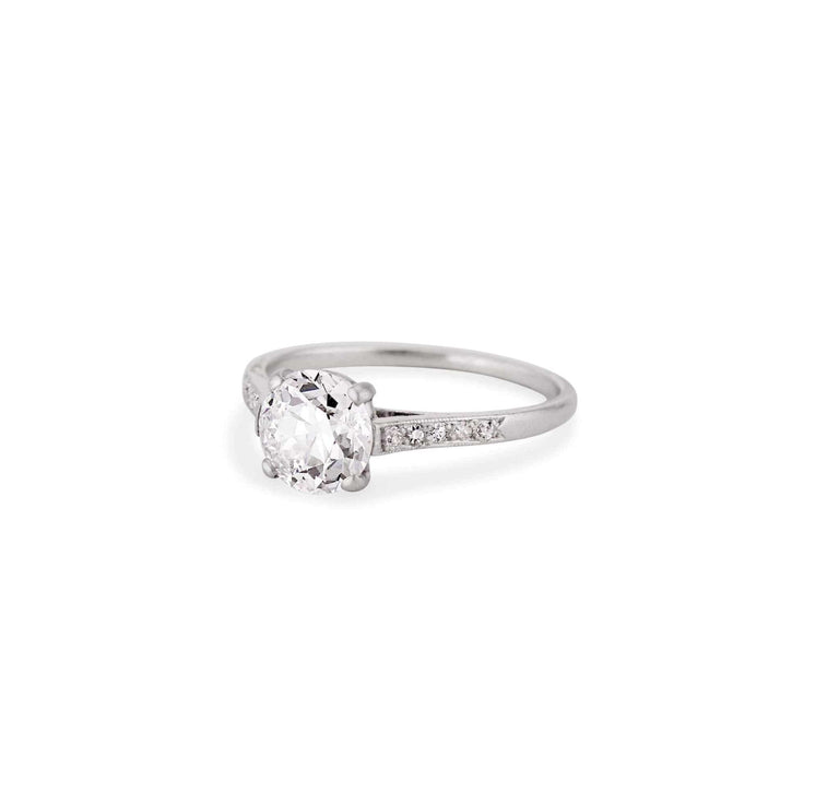 1.22 Carat Cartier Art Deco Diamond Engagement Ring