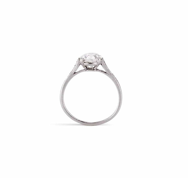 1.22 Carat Cartier Art Deco Diamond Engagement Ring