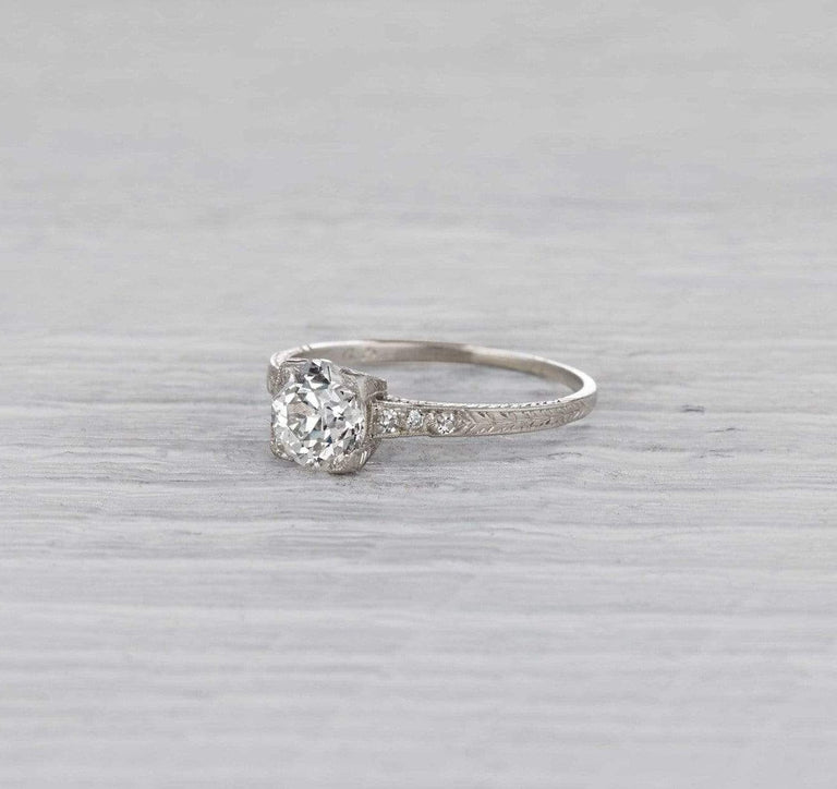 1.23 Carat Art Deco Engagement Ring