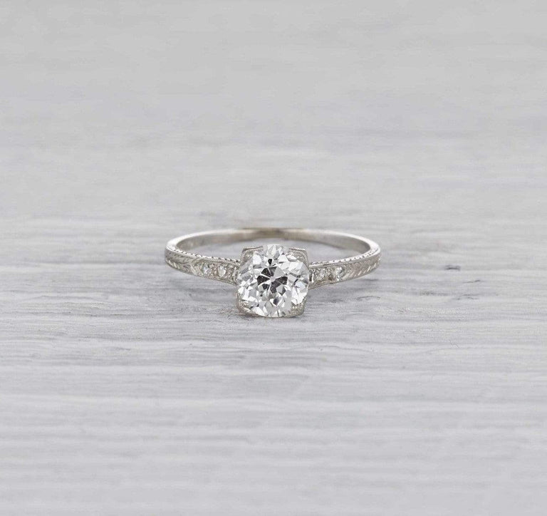 1.23 Carat Art Deco Engagement Ring