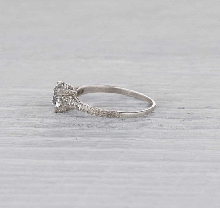 1.23 Carat Art Deco Engagement Ring