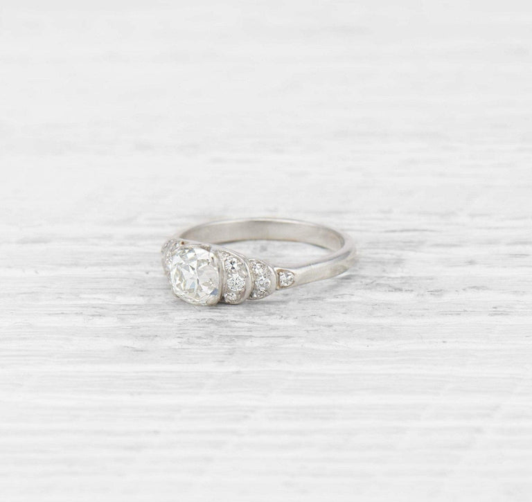 1.25 Carat Art Deco Diamond Engagement Ring