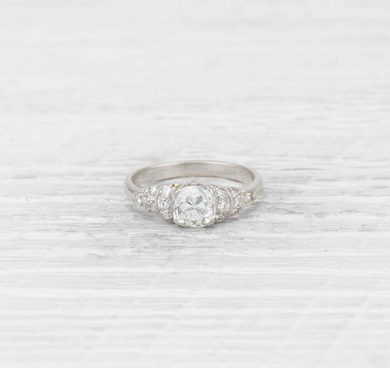 1.25 Carat Art Deco Diamond Engagement Ring