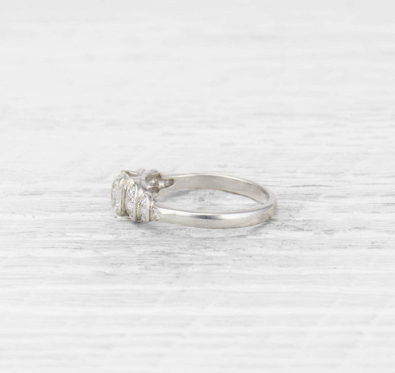 1.25 Carat Art Deco Diamond Engagement Ring