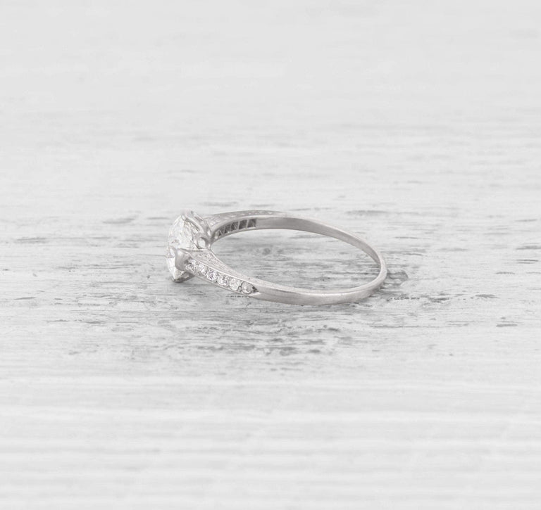 1.25 CARAT ART DECO DIAMOND ENGAGEMENT RING